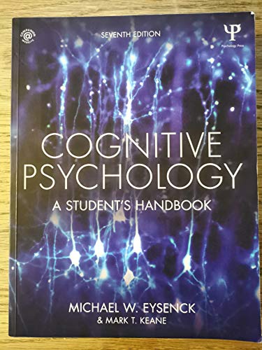 9781848724167: Cognitive Psychology: A Student's Handbook