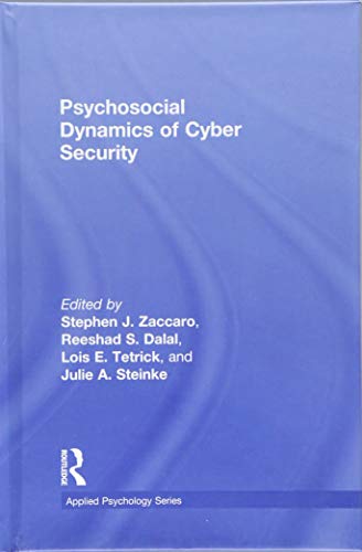 9781848725652: Psychosocial Dynamics of Cyber Security (Applied Psychology Series)