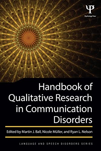 Stock image for Handbook of Qualitative Research in Communication Disorders for sale by Revaluation Books