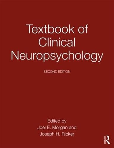 9781848726956: Textbook of Clinical Neuropsychology