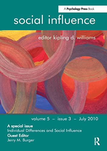 Imagen de archivo de Individual Differences and Social Influence a la venta por Blackwell's