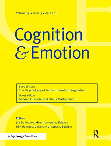 Stock image for The Psychology of Implicit Emotion Regulation: Volume 25 (Special Issues of Cognition and Emotion) for sale by Chiron Media