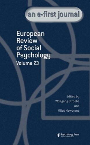 9781848727779: European Review of Social Psychology: Volume 23 (Special Issues of the European Review of Social Psychology)