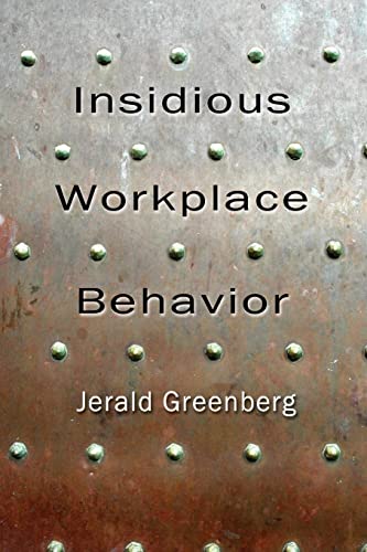 Imagen de archivo de Insidious Workplace Behavior (Applied Psychology Series) a la venta por HPB-Red