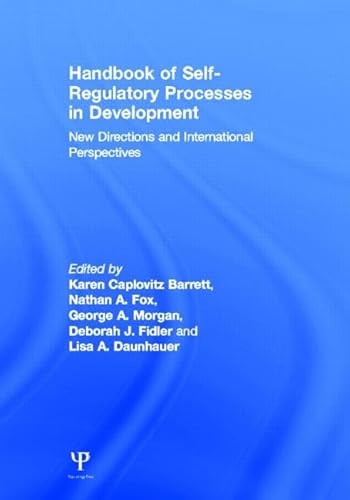 Beispielbild fr Handbook of Self-Regulatory Processes in Development zum Verkauf von Books Puddle