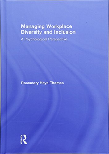 9781848729834: Managing Workplace Diversity and Inclusion: A Psychological Perspective