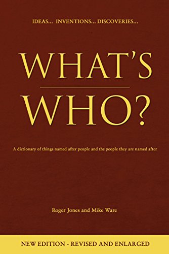 What's Who?: A Dictionary of Things Named After People and the People They are Named After (9781848765214) by Jones, Roger