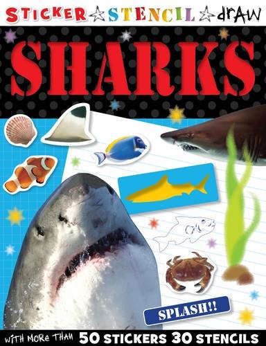 Sticker Stencil Draw Shark (9781848792593) by Scollen, Chris