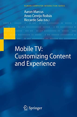 Stock image for Mobile Tv: Customizing Content and Experience for sale by Buchpark