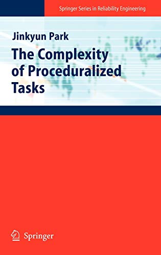 9781848827905: The Complexity of Proceduralized Tasks (Springer Series in Reliability Engineering)