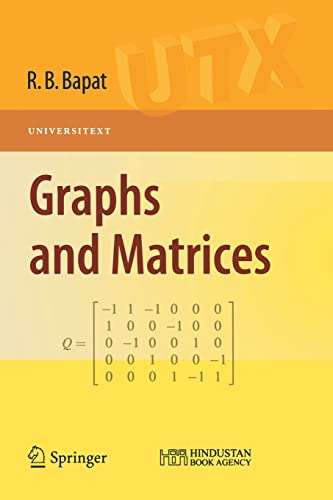 9781848829800: Graphs and Matrices: 0 (Universitext)