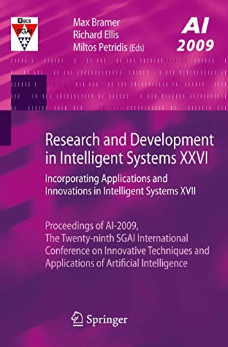 9781848829824: Research and Development in Intelligent Systems XXVI: Incorporating Applications and Innovations in Intelligent Systems XVII