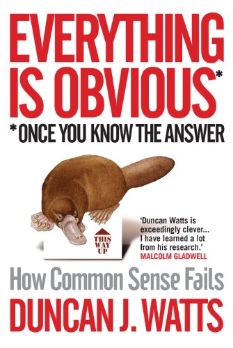 Beispielbild fr Everything is Obvious: Why Common Sense is Nonsense zum Verkauf von WorldofBooks
