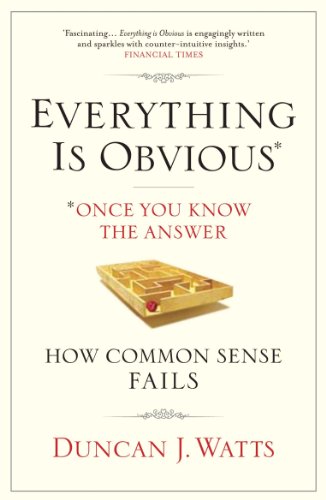 Beispielbild fr Everything is Obvious: Why Common Sense is Nonsense zum Verkauf von WorldofBooks