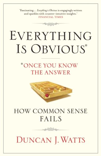 Stock image for Everything is Obvious: Why Common Sense is Nonsense for sale by WorldofBooks