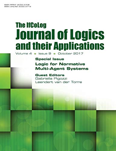 9781848902657: Ifcolog Journal of Logics and their Applications Volume 4, number 9. Logic for Normative Multi-Agent Systems