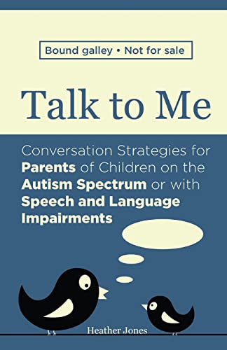 9781849054287: Talk to Me: Conversation Strategies for Parents of Children on the Autism Spectrum or with Speech and Language Impairments