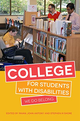 Imagen de archivo de College for Students with Disabilities : We Do Belong a la venta por Better World Books