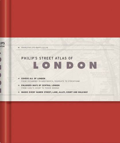 Beispielbild fr Philip's Street Atlas of London: De Luxe Edition Red zum Verkauf von WorldofBooks
