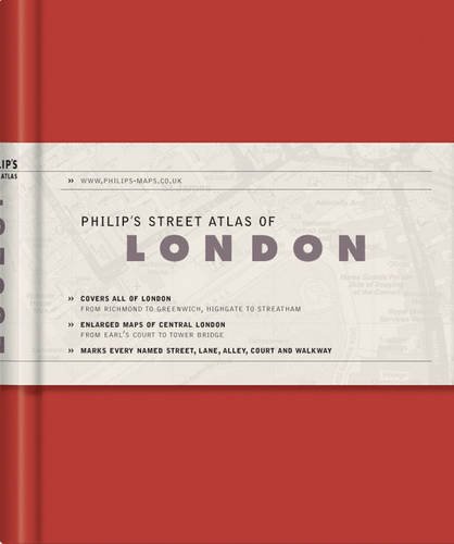 Stock image for Philip's Street Atlas of London: De Luxe Edition Red for sale by WorldofBooks