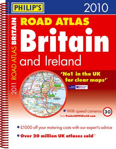Imagen de archivo de Philip's Road Atlas Britain and Ireland 2011: Spiral A4 a la venta por WorldofBooks