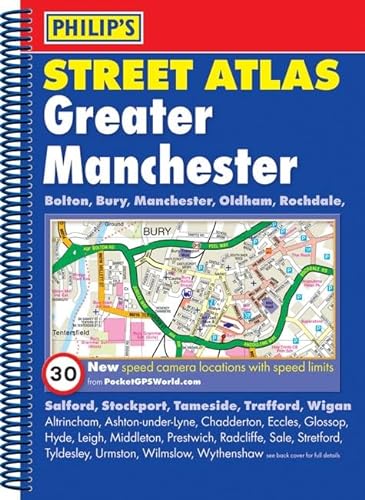 9781849071383: Philip's Street Atlas Greater Manchester: Spiral Edition
