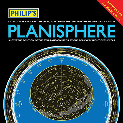 9781849071888: Philip's Planisphere (Latitude 51.5 North) 2012: For use in Britain and Ireland, Northern Europe, Northern USA and Canada