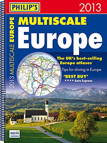 Philip's Multiscale Europe 2013 (9781849072236) by Philip's