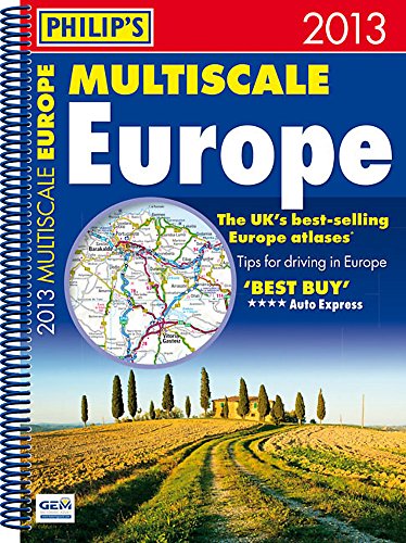 Imagen de archivo de Philip's Multiscale Europe 2013: Spiral A4 a la venta por WorldofBooks