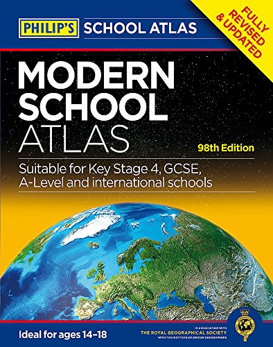 Stock image for Philip's Modern School Atlas: 98th Edition for sale by WorldofBooks