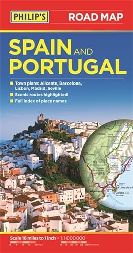 9781849073608: Philip's Spain And Portugal Road Map (Philip's Sheet Maps)