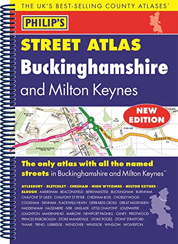 Stock image for Philip's Street Atlas Buckinghamshire: Spiral Edition for sale by WorldofBooks