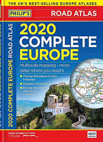 Stock image for 2020 Philip's Complete Road Atlas Europe: (A4 Flexiback) (Philip's Road Atlases) for sale by WorldofBooks