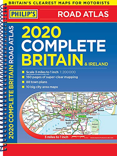 Stock image for 2020 Philip's Complete Road Atlas Britain and Ireland: (A4 Spiral Binding) (Philip's Road Atlases) for sale by WorldofBooks