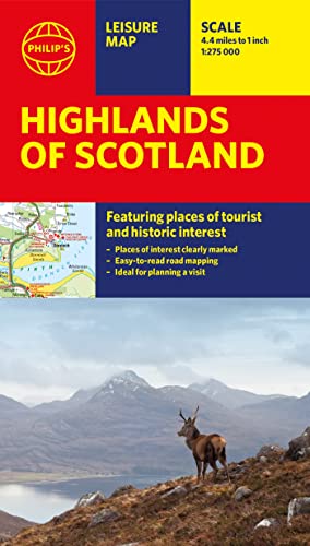 Stock image for Philip?s Highlands of Scotland: Leisure and Tourist Map: Leisure and Tourist Map for sale by Kennys Bookshop and Art Galleries Ltd.