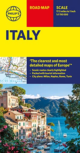 9781849075442: Philip's Italy Road Map (Philip's Sheet Maps)