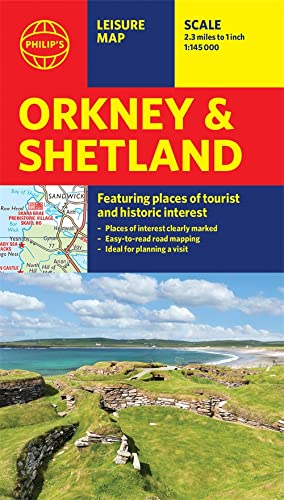 9781849075756: Philip's Orkney and Shetland: Leisure and Tourist Map: Leisure and Tourist Map (Philip's Red Books)