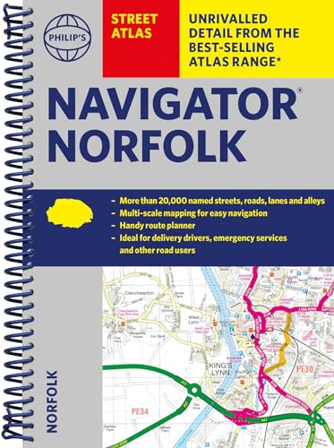 Beispielbild fr Philip's Navigator Street Atlas Norfolk: Spiral Edition (Philip's Street Atlas) zum Verkauf von Monster Bookshop