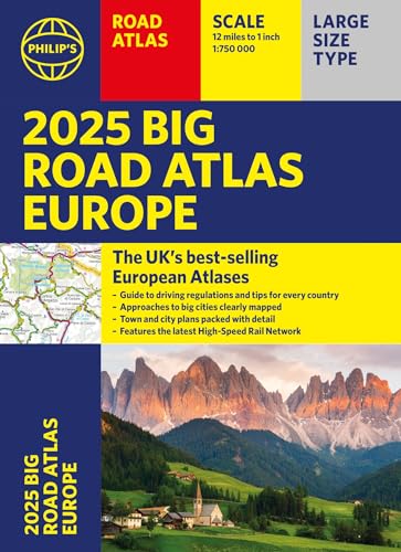 

2025 Philip's Big Road Atlas of Europe