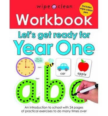 Year 1 book get ready for year 1 at school wipe clean with pen laminated 