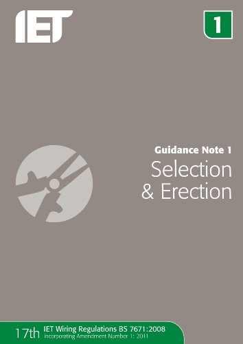 Imagen de archivo de Guidance Note 1 - Selection and Erection a la venta por Better World Books Ltd