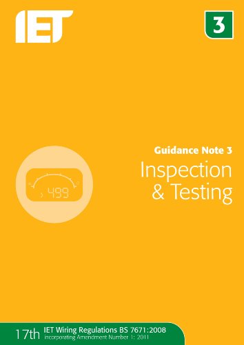 9781849192750: Guidance Note 3: Inspection & Testing