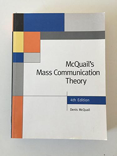 Beispielbild fr McQuail's Mass Communication Theory zum Verkauf von Better World Books: West