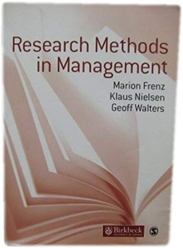 Stock image for Research Methods in Management for sale by MusicMagpie