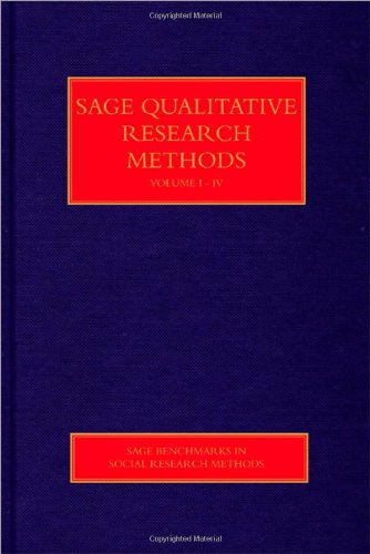 Stock image for Sage Qualitative Research Methods (Sage Benchmarks in Social Research Methods) (Volumes 1,2,4) for sale by Anybook.com