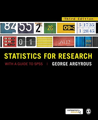 Imagen de archivo de Statistics for Research a la venta por Blackwell's
