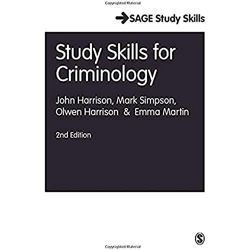 9781849207942: Study Skills for Criminology (Sage Study Skills Series)