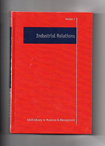 Imagen de archivo de INDUSTRIAL RELATIONS, FOUR VOLUME SET a la venta por Basi6 International
