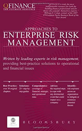 Beispielbild fr Approaches to Enterprise Risk Management zum Verkauf von AwesomeBooks