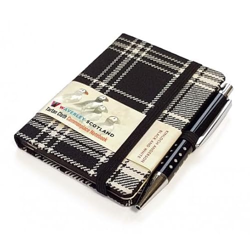 Beispielbild fr Waverley S.T. (S): Black & White Mini with Pen Pocket Genuine Tartan Cloth Commonplace Notebook (Waverley Scotland Tartan Cloth Notebooks) zum Verkauf von Monster Bookshop